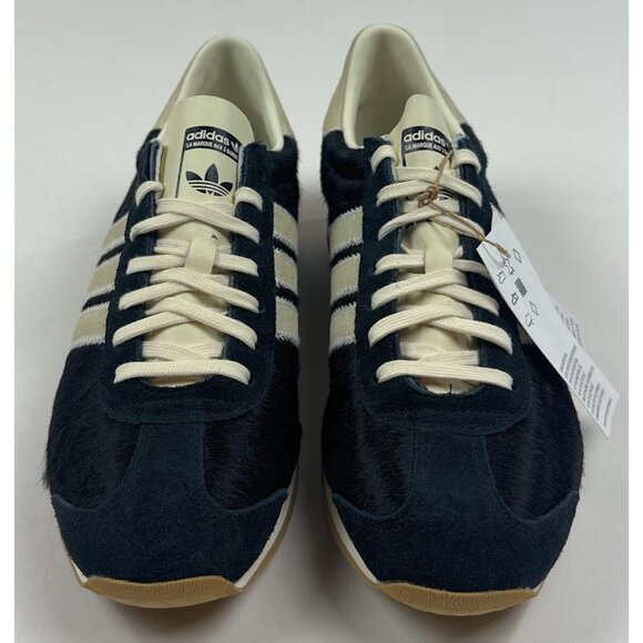 Adidas Originals Country OG Cow Fur Black Womens 10 Shoes Sneakers Low JQ0545 - Picture 4 of 11